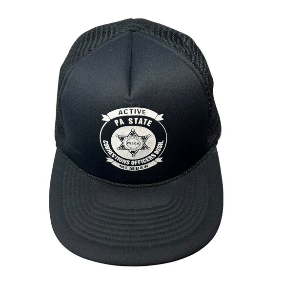 Active Pennsylvania PA State Corrections Officer Assn Retro Trucker Hat Cap Rope - Picture 2 of 10